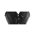 Corset damassé décolleté cœur noir