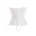Corset en satin Virgin blanc