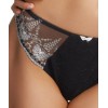 String dentelle Fantasie Elodie noir et blanc T 44/46