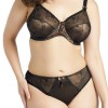 Ensemble slip et soutien gorge Elomi Imogen Noir et Marron