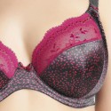 Ensemble soutien-gorge et slip Elomi Jocelyn Gris et Rose Fuschia