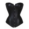 Corset en simili cuir noir Black Affair