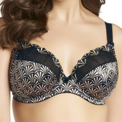 Soutien gorge Elomi Madison Noir et argenté