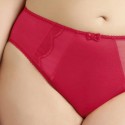 Culotte grande taille Elomi Rita en satin rouge