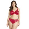 Culotte grande taille Elomi Rita en satin rouge