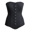 Corset Cabaret en coton noir