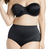 Haut de bikini armatures grands bonnets sans bretelles Elomi Swim noir