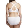 Culotte grande taille Elomi Rita en satin blanche