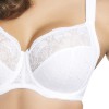 Soutien gorge bonnets dentelle larges du D au H Fantasie Elodie blanc