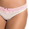 Culotte Panache Sophie rose/ivoire