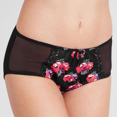 Shorty Curvy Kate Rosie imprimé Scarlett noir