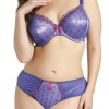 Ensemble slip et soutien-gorge Elomi Izzy Violet à Pois