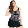 Tankini Elomi avec jupette de bain assortie