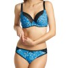 Ensemble soutien gorge et culotte Freya Piper Bleu et Noir