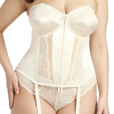 lingerie bustier mariée