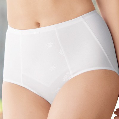 culotte gainante aerelle blanche avec doublure à motifs au niveau ventral