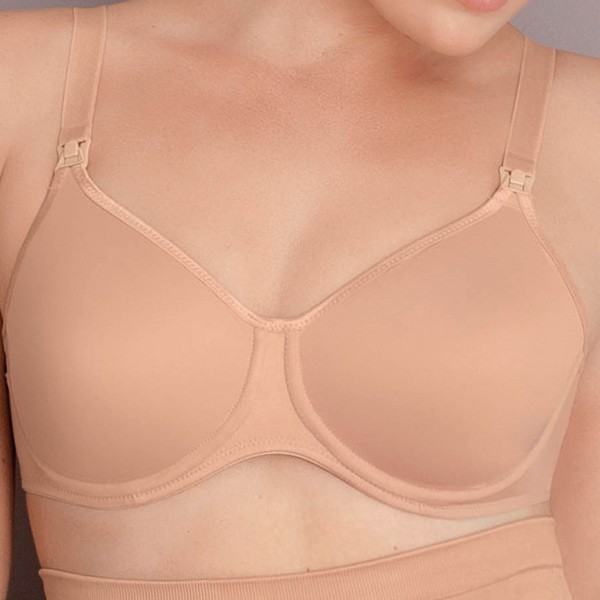 Soutien-gorge allaitement 100% coton Anita Été rose - Rondement Jolie