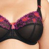 Soutien gorge avec armatures Elomi Tessa Noir et Fuschia