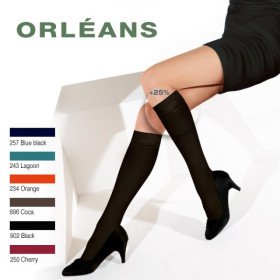 mis-bas opaques satinés 60 deniers noirs ou de couleur pour gros mollets