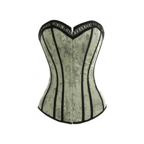 Corset arabesque en satin damassé Chic