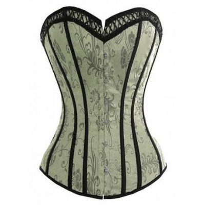 Corset arabesque en satin damassé Chic