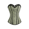 Corset arabesque en satin damassé Chic