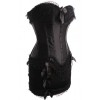 Corset en satin et jupette noire Softy Black