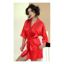 Peignoir court en satin plusieurs coloris POM 90