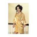 Peignoir court en satin plusieurs coloris POM 90