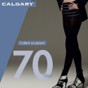 Collant opaque sculptant grande taille satiné noir 70 deniers Cette Calgary