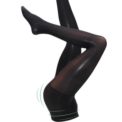 Collant opaque sculptant satiné noir 70 deniers Calgary