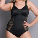 Body Rosa Faia grande taille noir