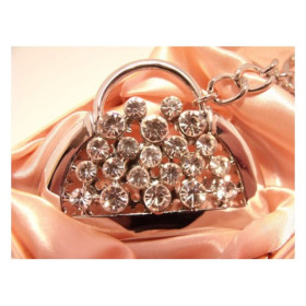 Porte clef sac strass