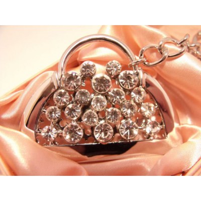 Porte clef sac strass