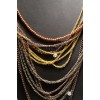 Collier multi tresse perles et strass