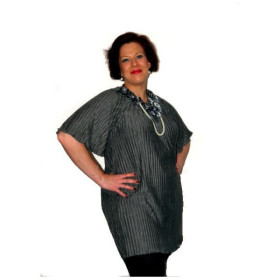 Tunique plissée grise