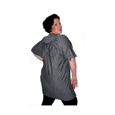 Tunique plissée grise