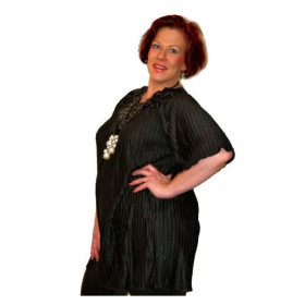 Tunique plissée noir