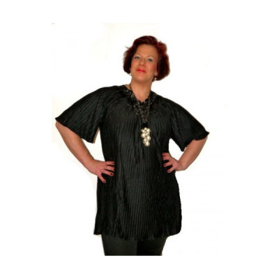 Tunique plissée noir